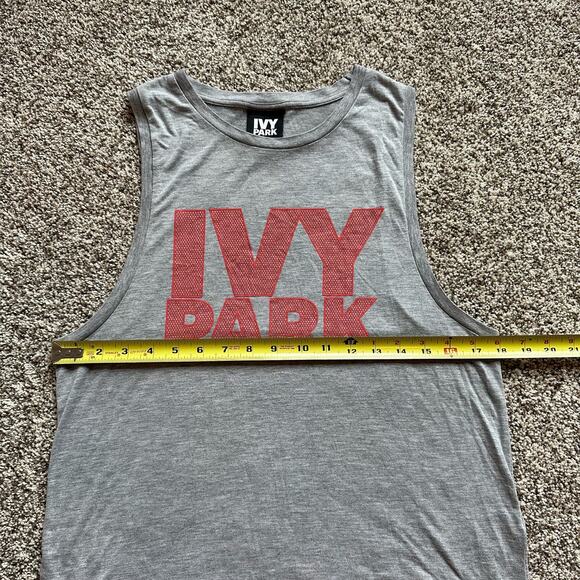 Ivy Park gray sleeveless logo tank top size XXS - Picture 10 of 11